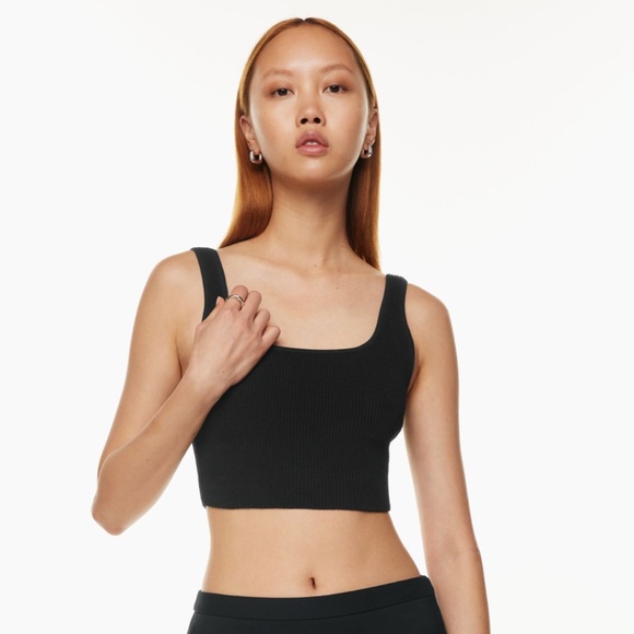 Aritzia Sculpt Knit Cropped Tank - Picture 1 of 6